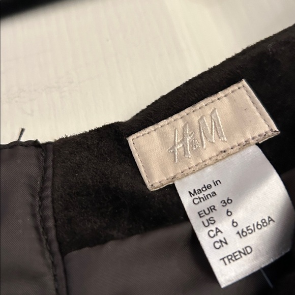 H&M Chocolate Brown Mini Skirt with Fringe - Picture 3 of 5